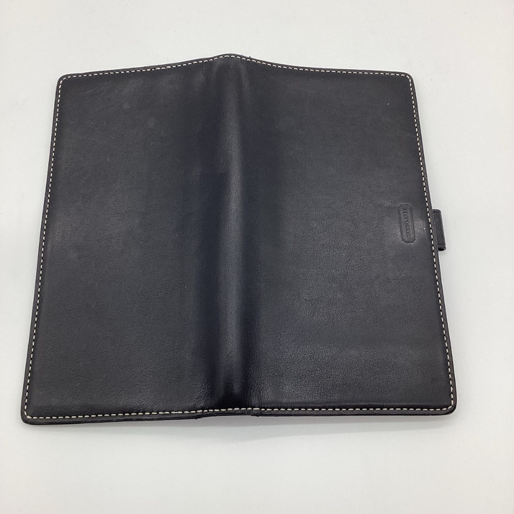 2151. Vintage Coach Black Wallet 2PC Set w/ Large Buckle VGUC - Picture 4 of 13